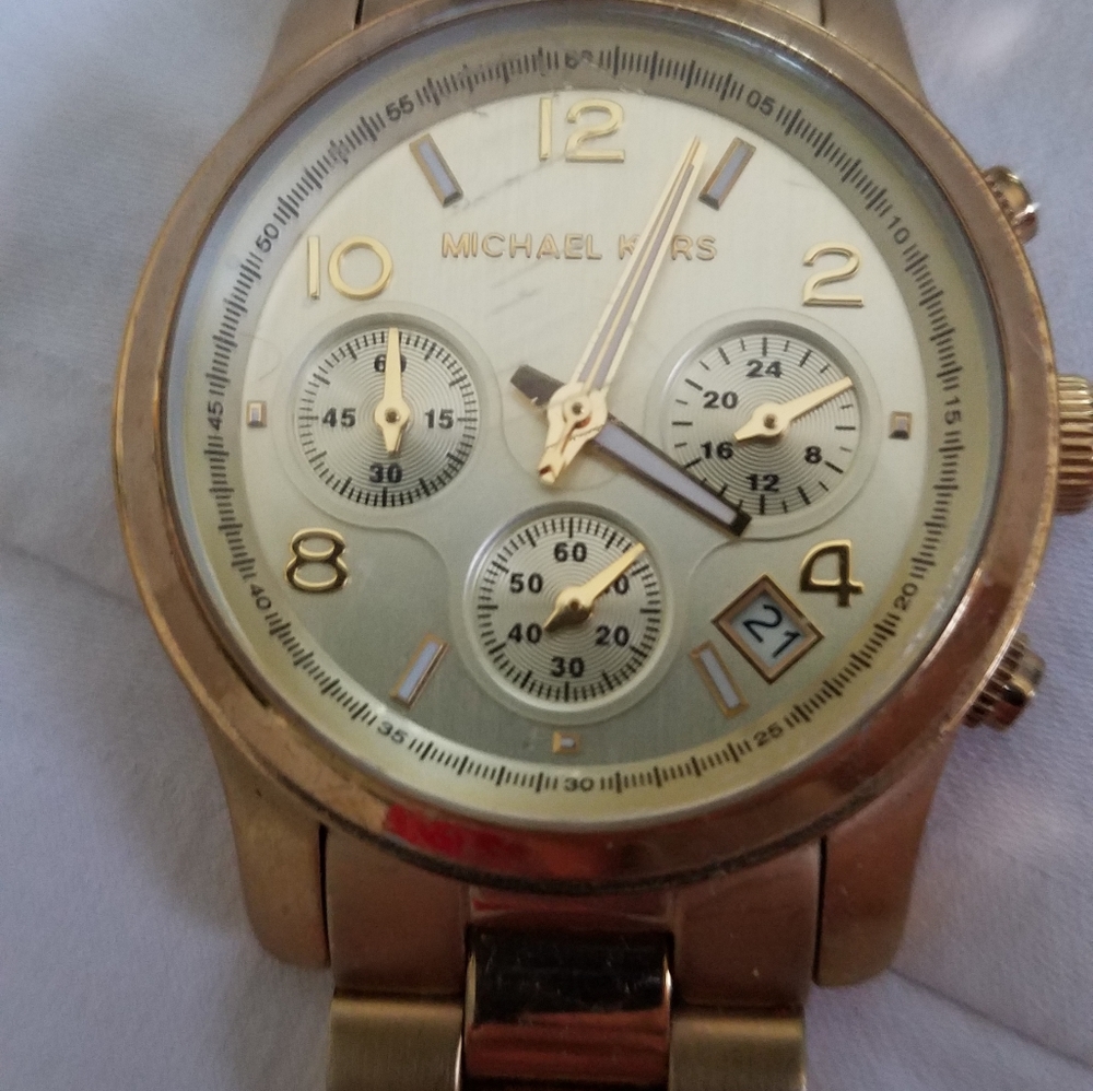 Michel Kors Stainless Steel gold-plated watch